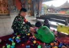 Terjunkan Babinsa, Koramil Klungkung Optimalkan Pelaksanaan Posyandu di Desa Manduang