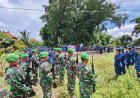 Pasiops Kodim Klungkung Hadiri Upacara Militer Perabuan Anggota TNI-AU