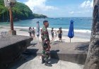 Danramil Nusa Penida Terjunkan Babinsa, Pantau Situasi Obyek Wisata Pantai Crystal Bay