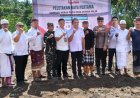 Danramil Dawan Hadiri Peletakan Batu Pertama Pembangunan Gedung KDKMP